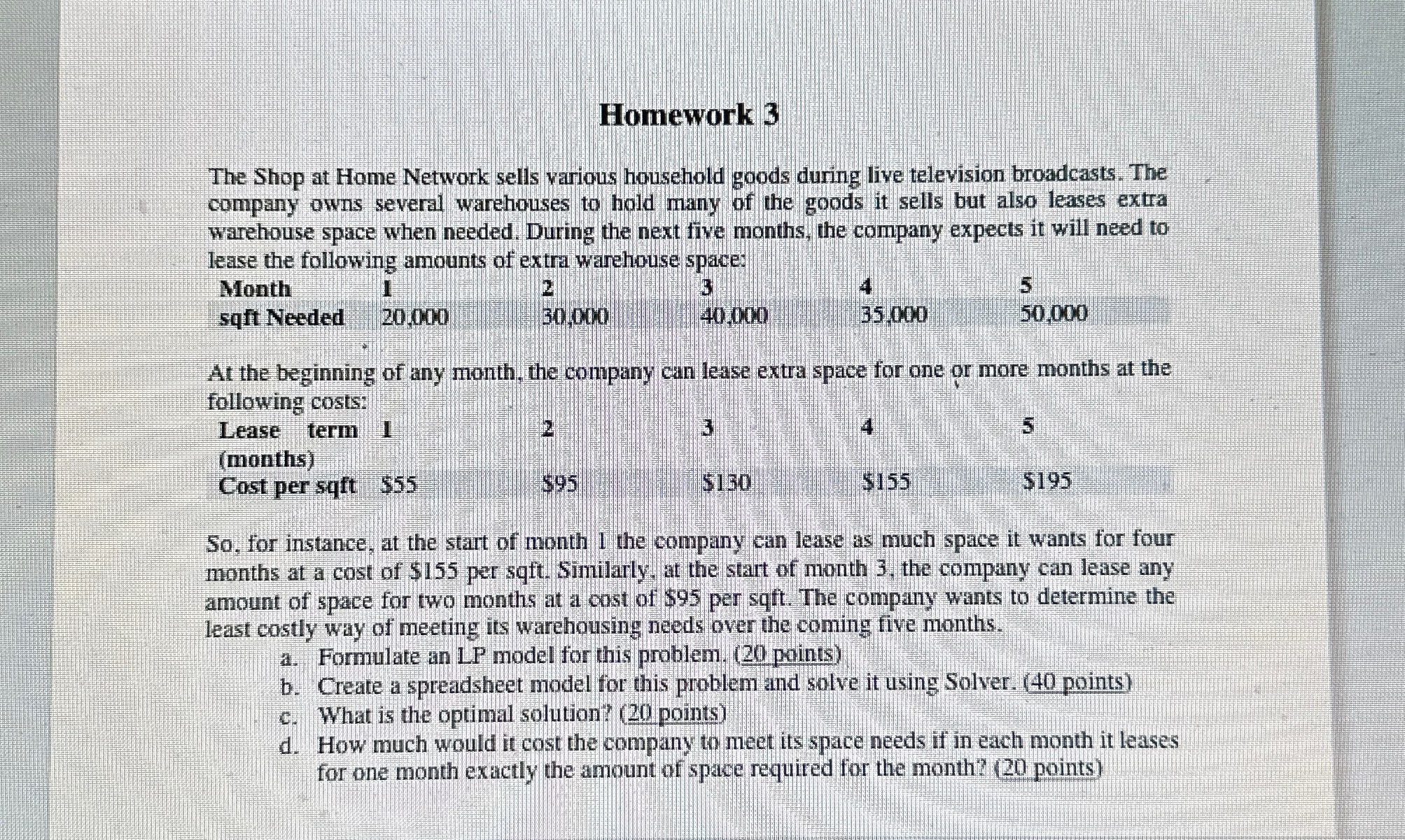 Hello,I need help with the solver portion of this. I got the