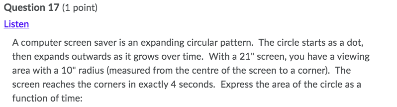 as it grows over time. With a 21" screen, you have a