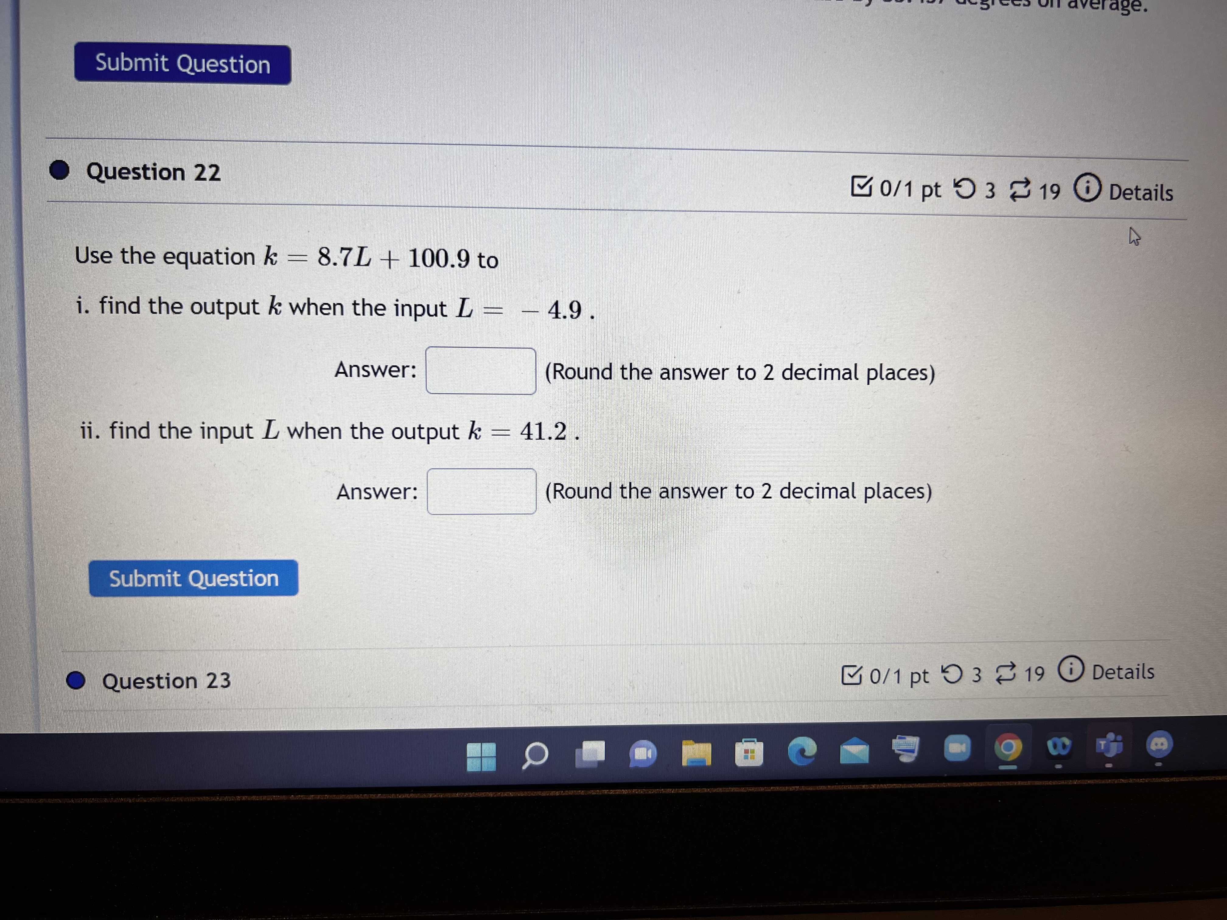 the regression line to be? Select an answer v C C O