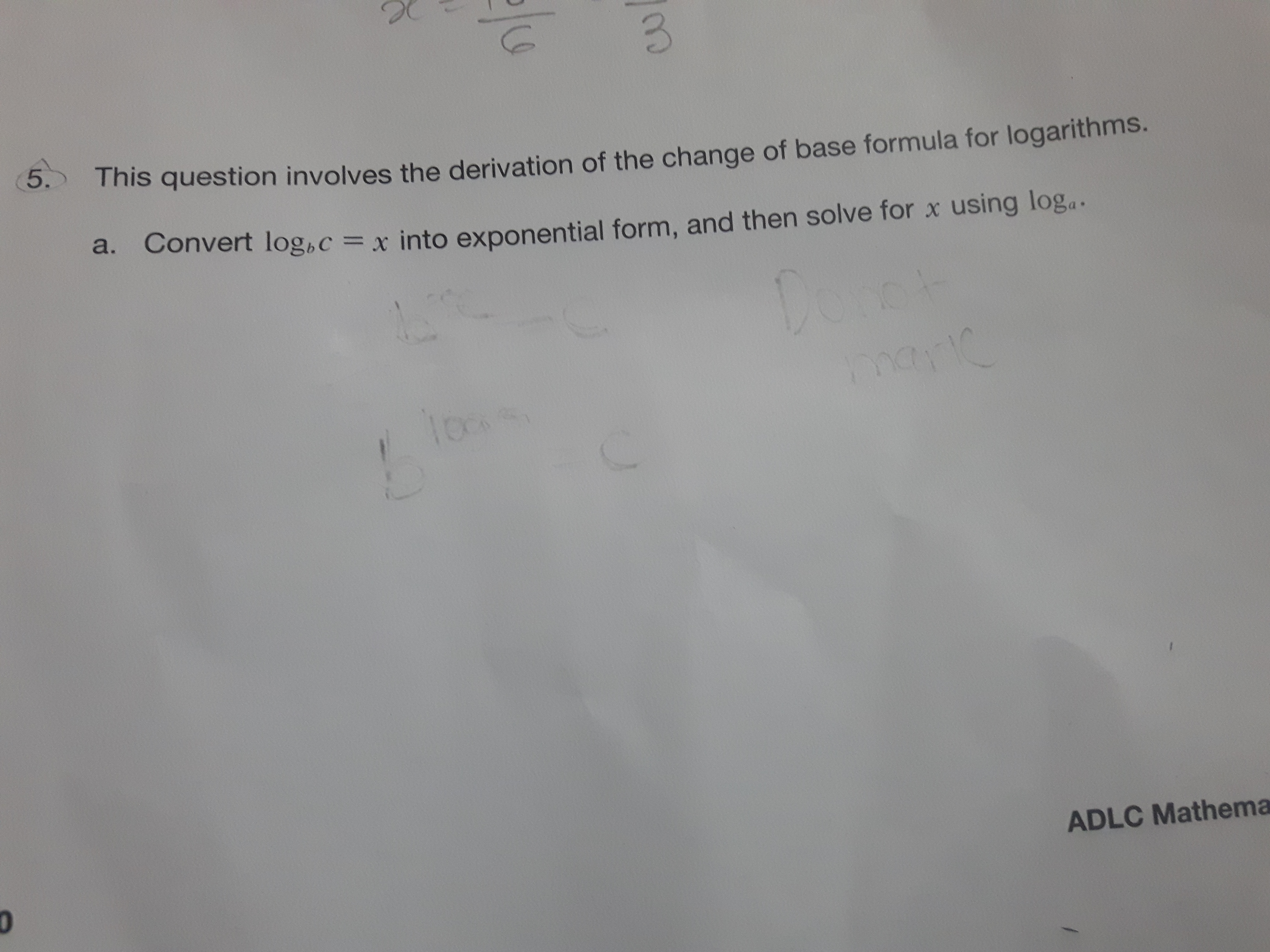 Questions 5a and b please 3 5. This question involves the derivation