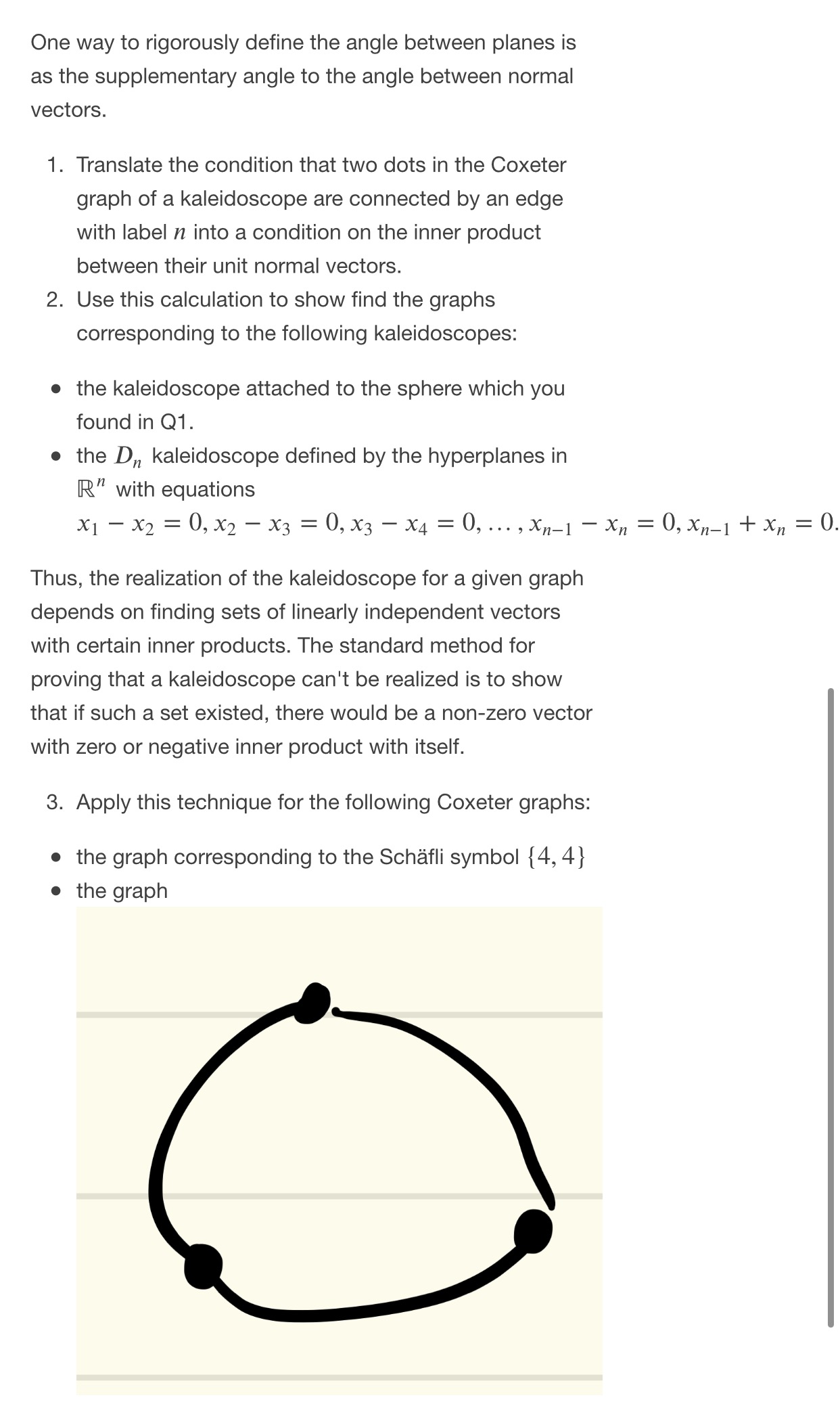 One way to rigorously define the angle between planes is as