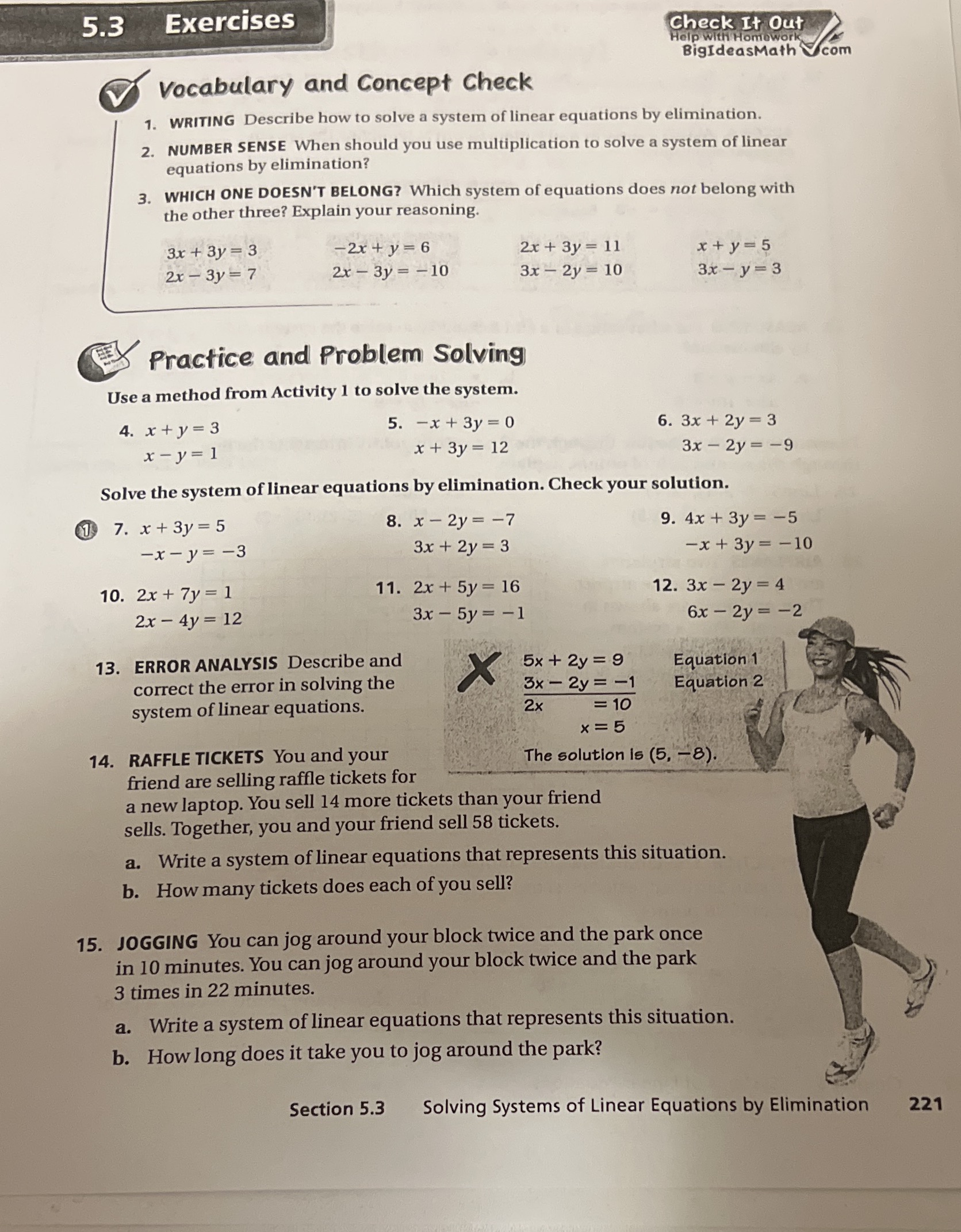 5.3 Exercises Check It Out Help with Homework BigIdeasMath com Vocabulary