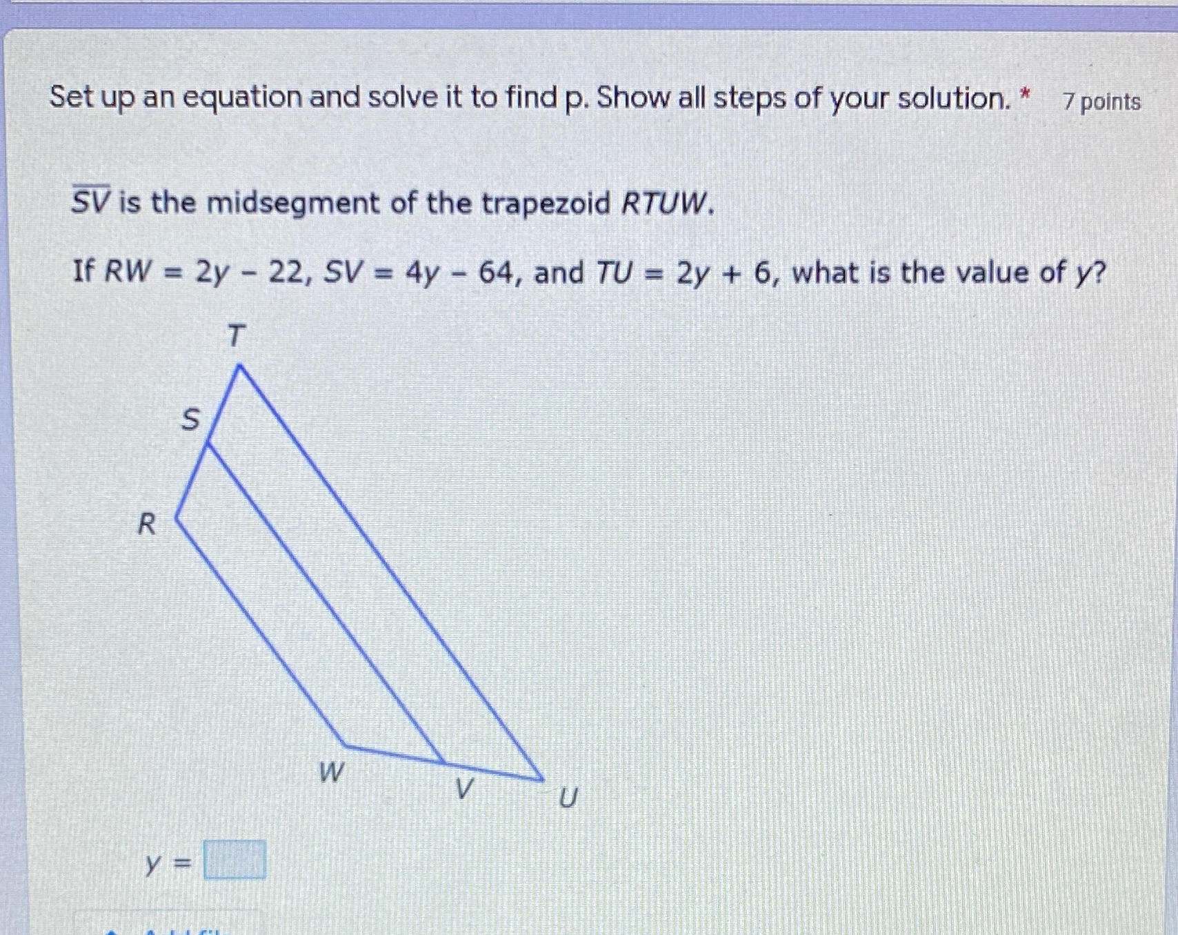 May I please get a step by step with the answer on