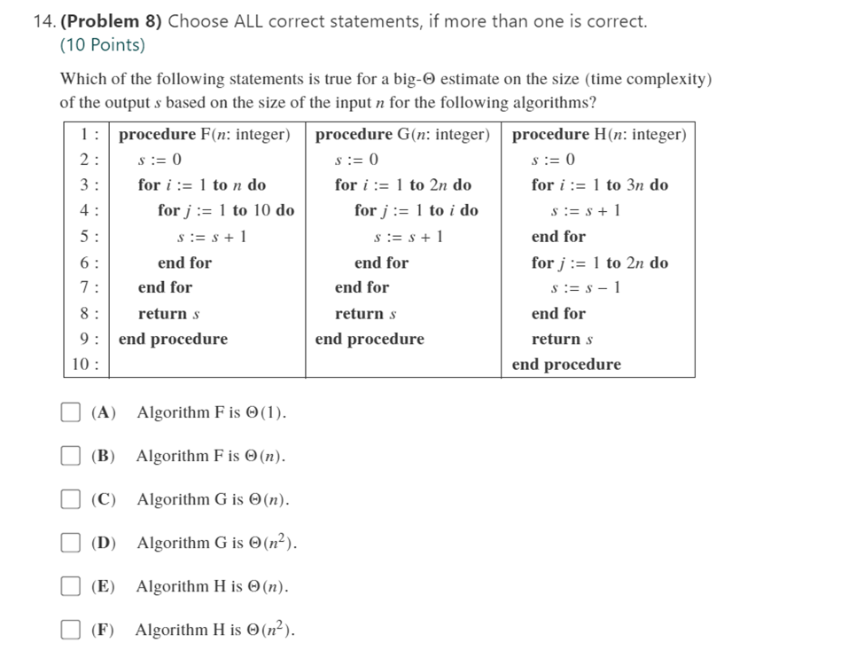 Please choose the correct answer and explain the solution. 14. (Problem 8)
