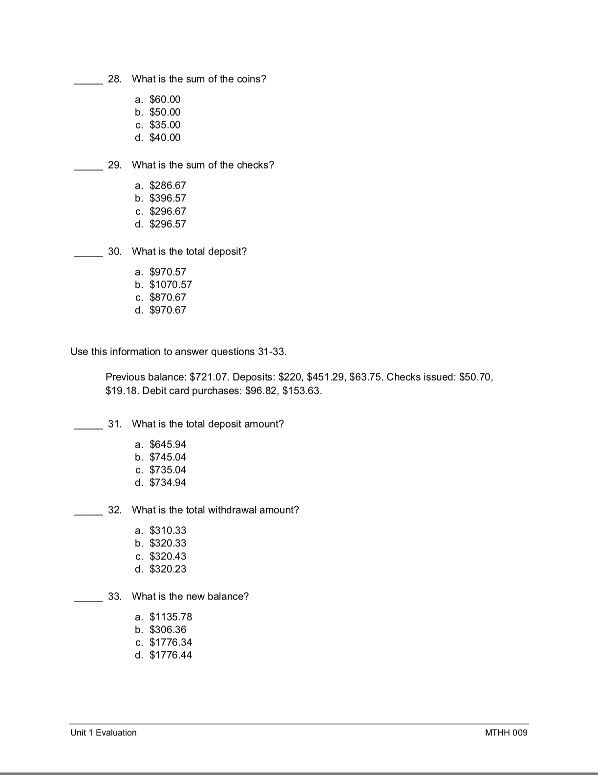 sum ?" d . 17 b . 18 C . 13 d