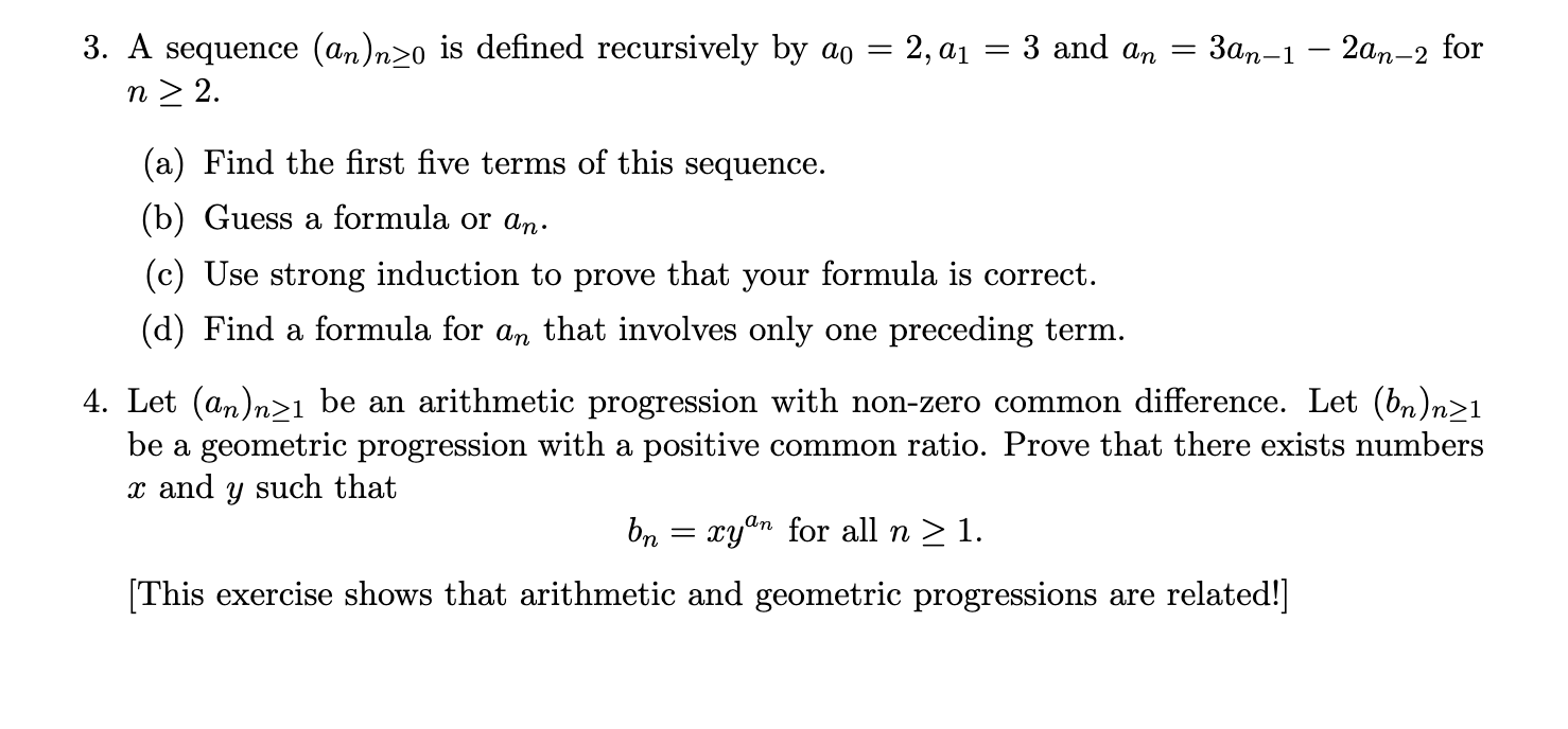 using strong induction prove(c) thank you for help also can you induce