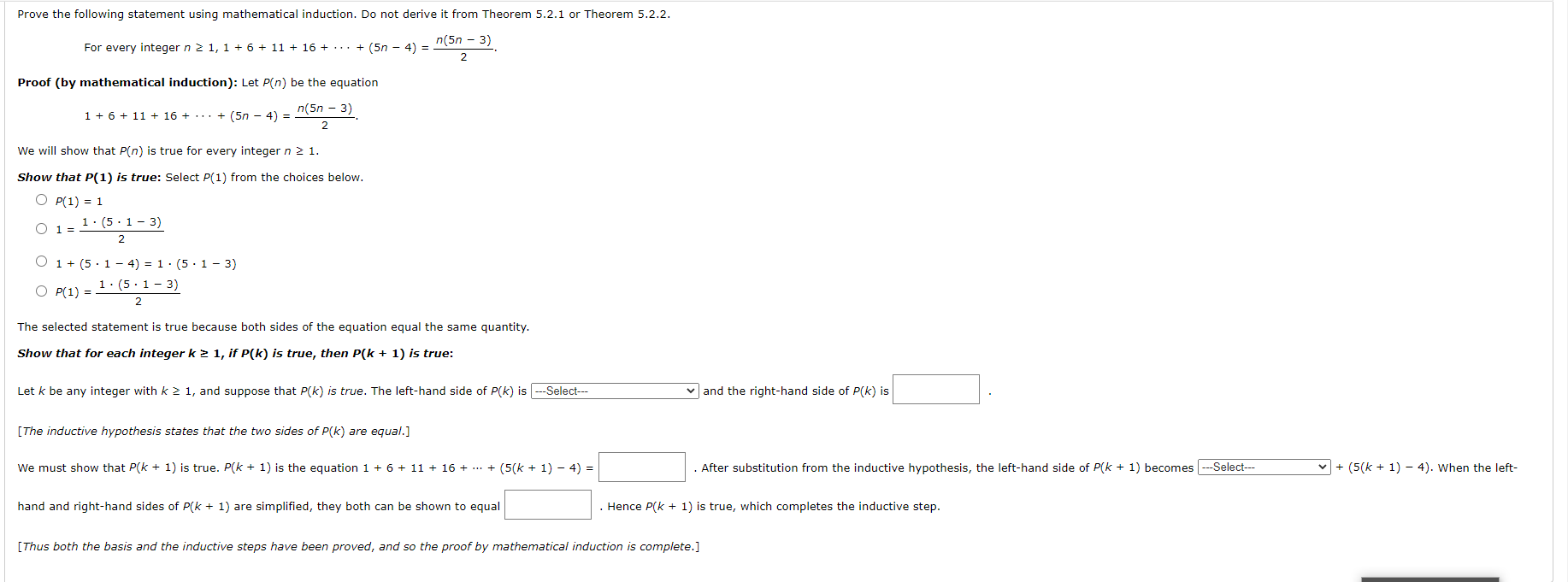 Need some help please Prove the following statement using mathematical induction. Do