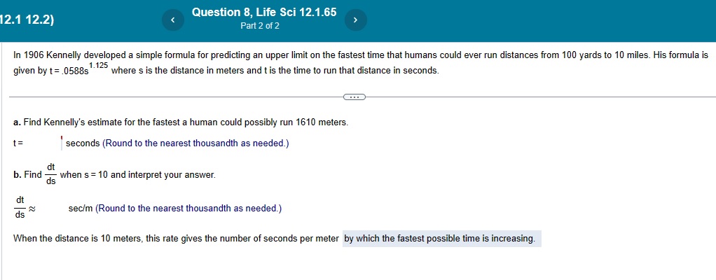 where M(d} = a. Find the rate of change function for the
