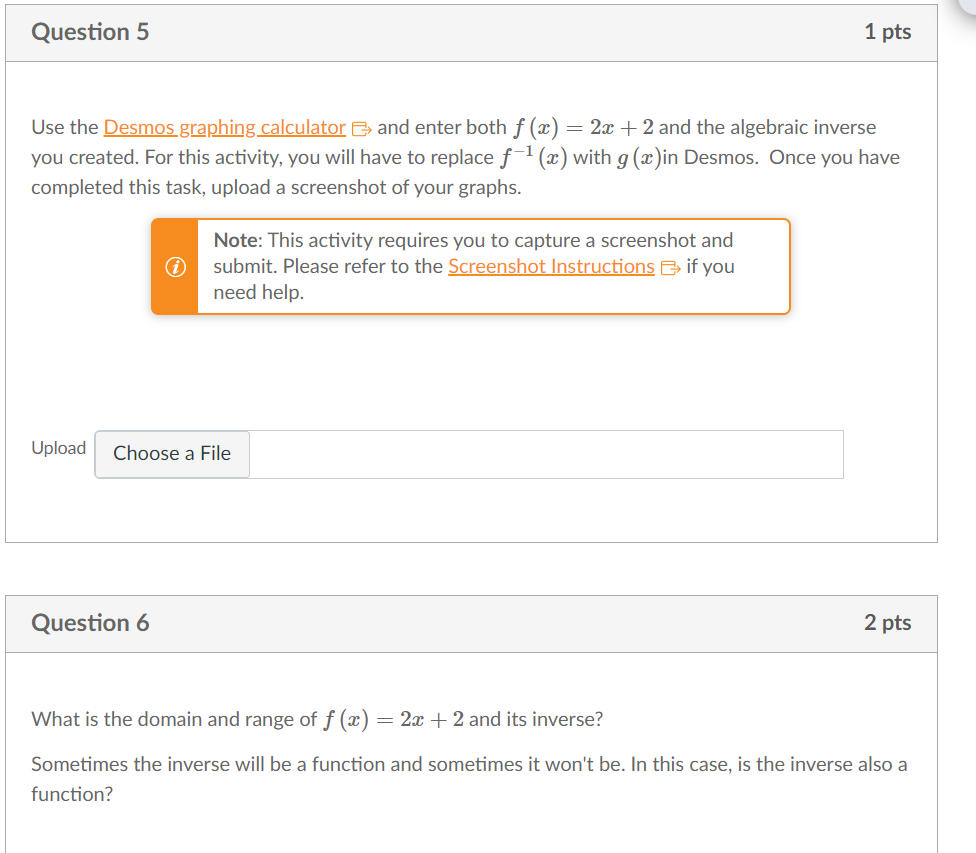 Use the graph to complete a table of values for each line.