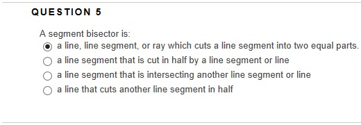 the correct name for the line segment ?" MIH O MPH line
