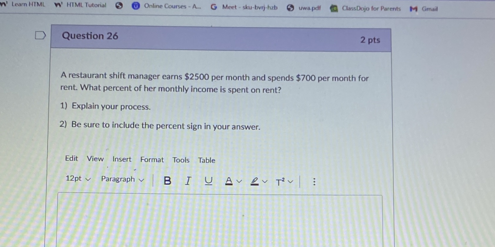  Learn HTML w' HTML Tutorial Online Courses - A... G Meet