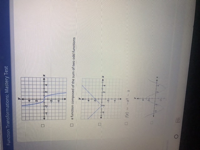 of two odd functions -2 0 (r) = - -I O