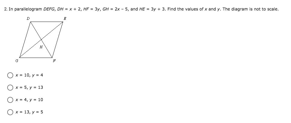 CHOICE ANSWER THAT IS ALL NOOO EXPLANATION 1. In the parallelogram, mZQRP