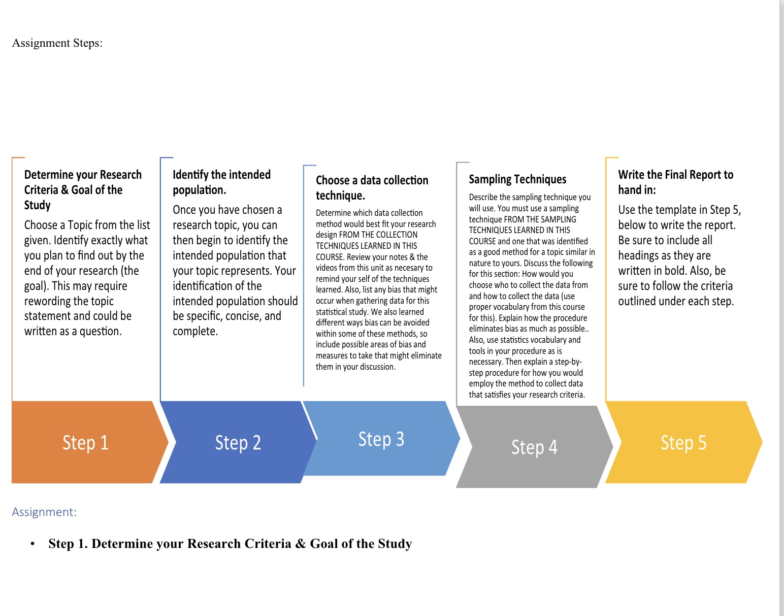 you will be writing the design for a statistical study. You will