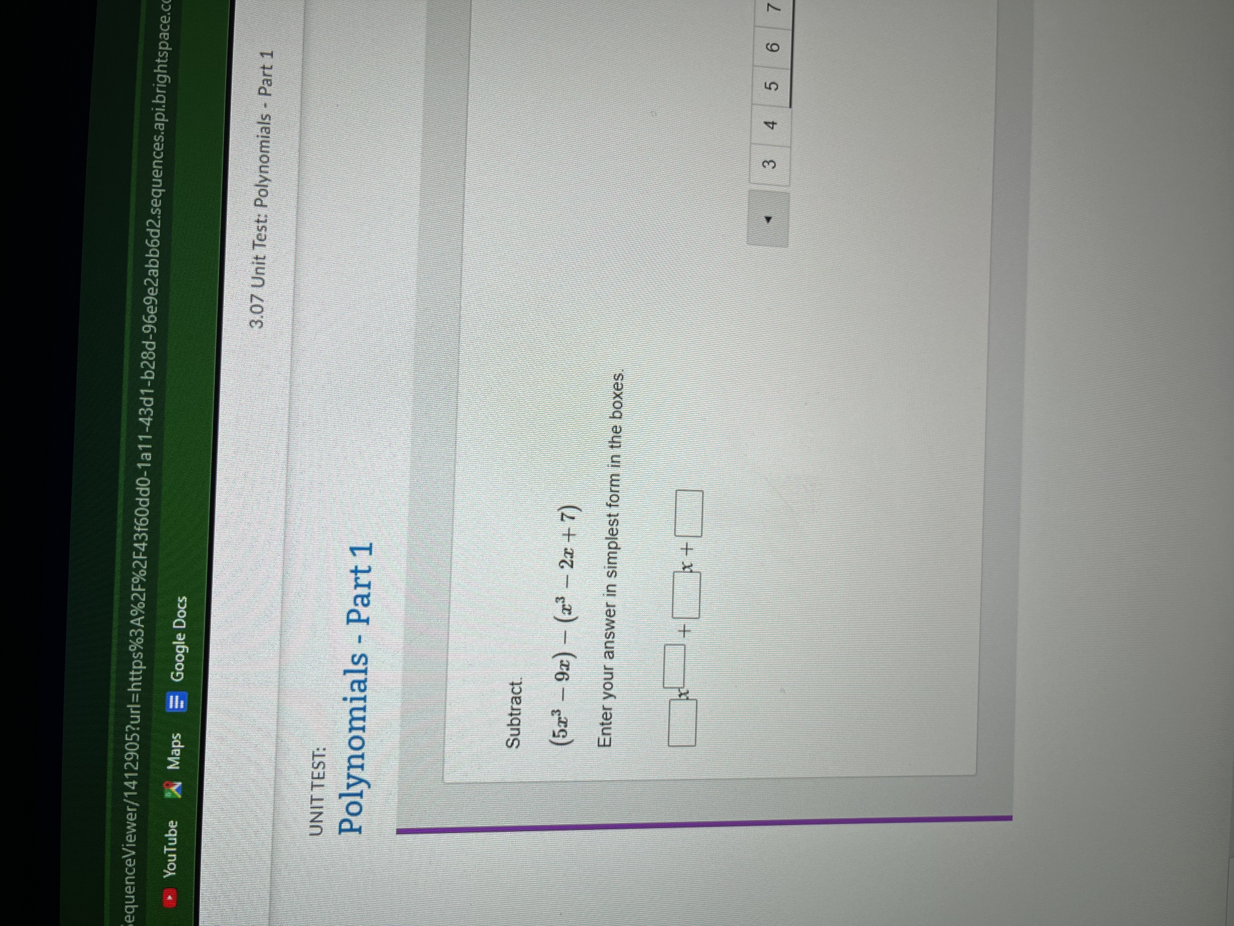 polynomial. This demonstrations that polynomials are closed under addition Yes. The equation