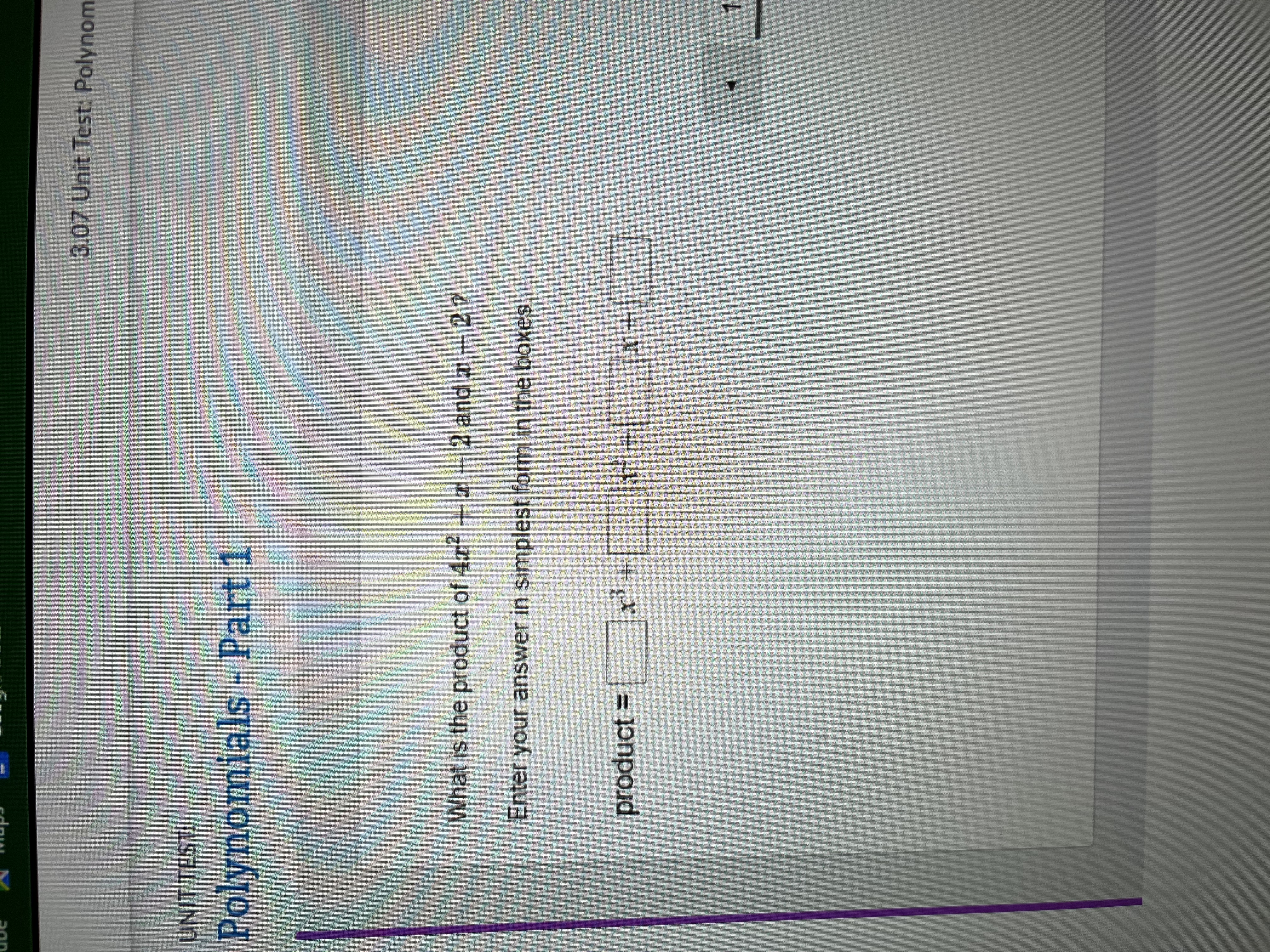 shows that the sum of the two polynomials is not a polynomial.