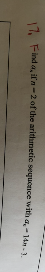 a, = 9 and d = -3.\f