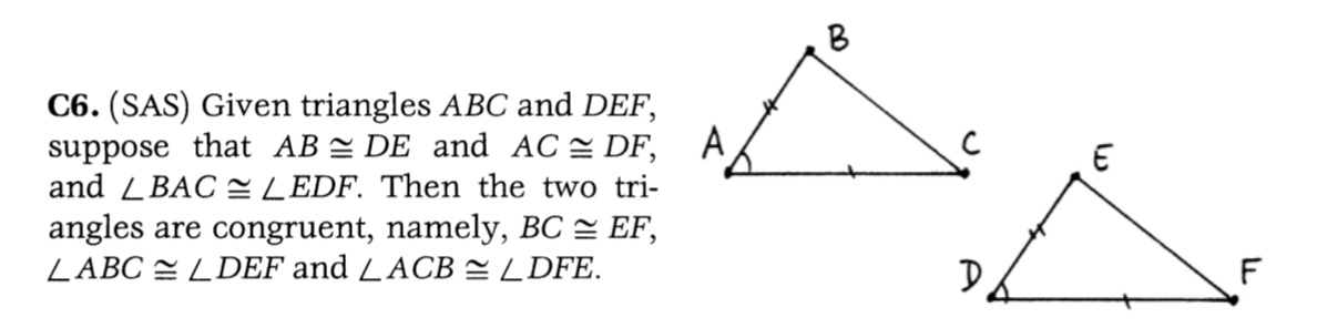 point C, there A exists a unique point D on the ray