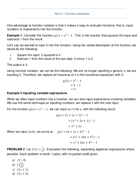 Each part [a, b, c, d} is worth 1 point.Problem 3) Determine