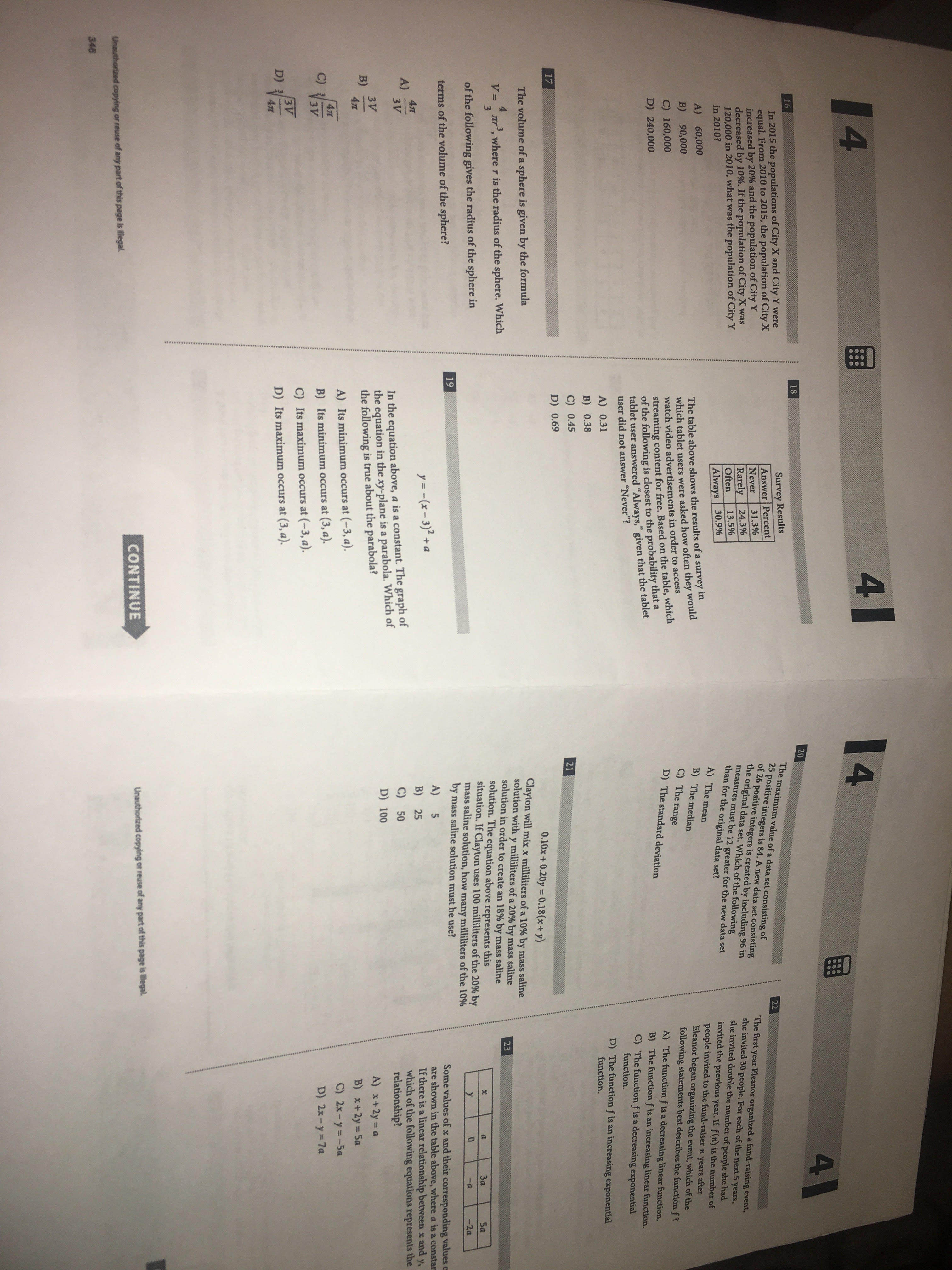 what is the value of 3x ? 8 previews. After eating half