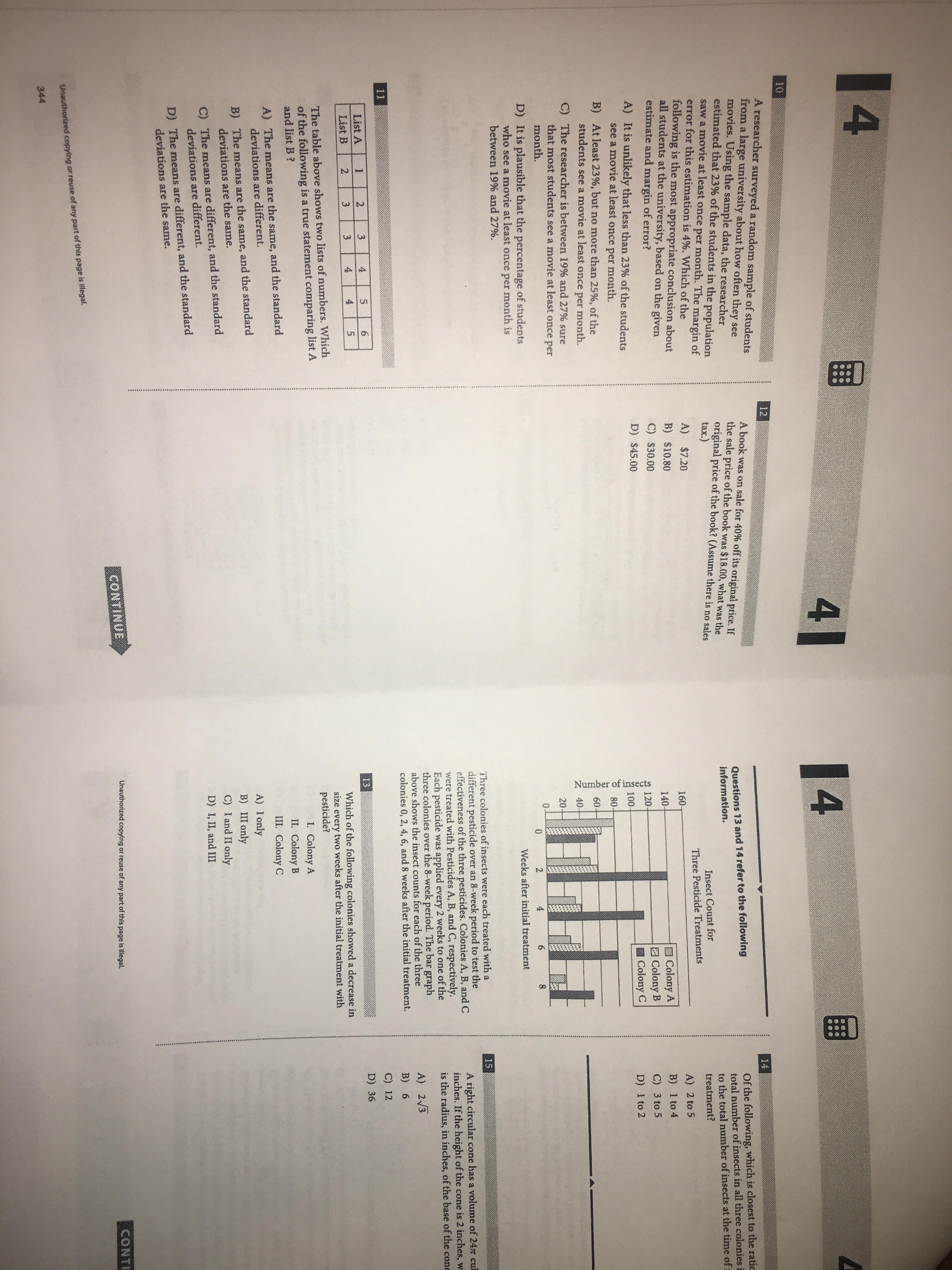 of the popcorn, he stops A) 5 Which of the following is