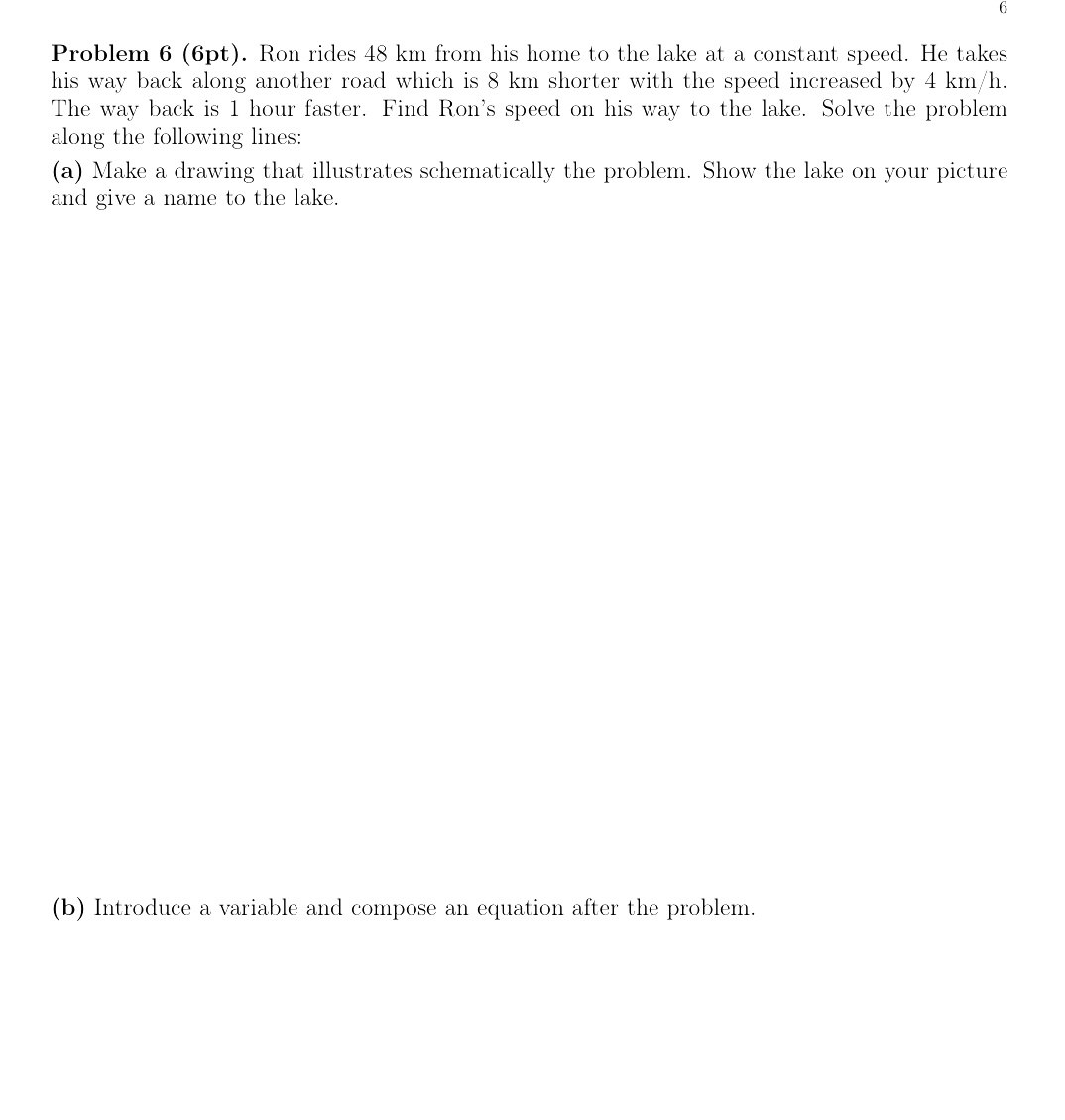 equation. ((1) Check your solution by substitution into the (equation. 6 Problem