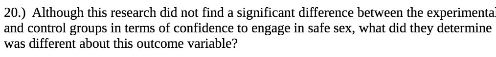 20.) Although this research did not find a significant difference between