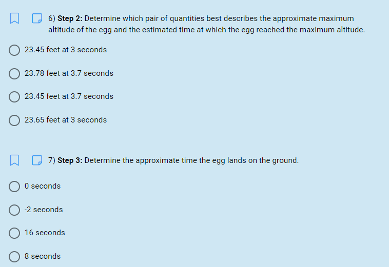 1.5 2.0 2.5 Height in Feet (y) 500 493 481 454 414