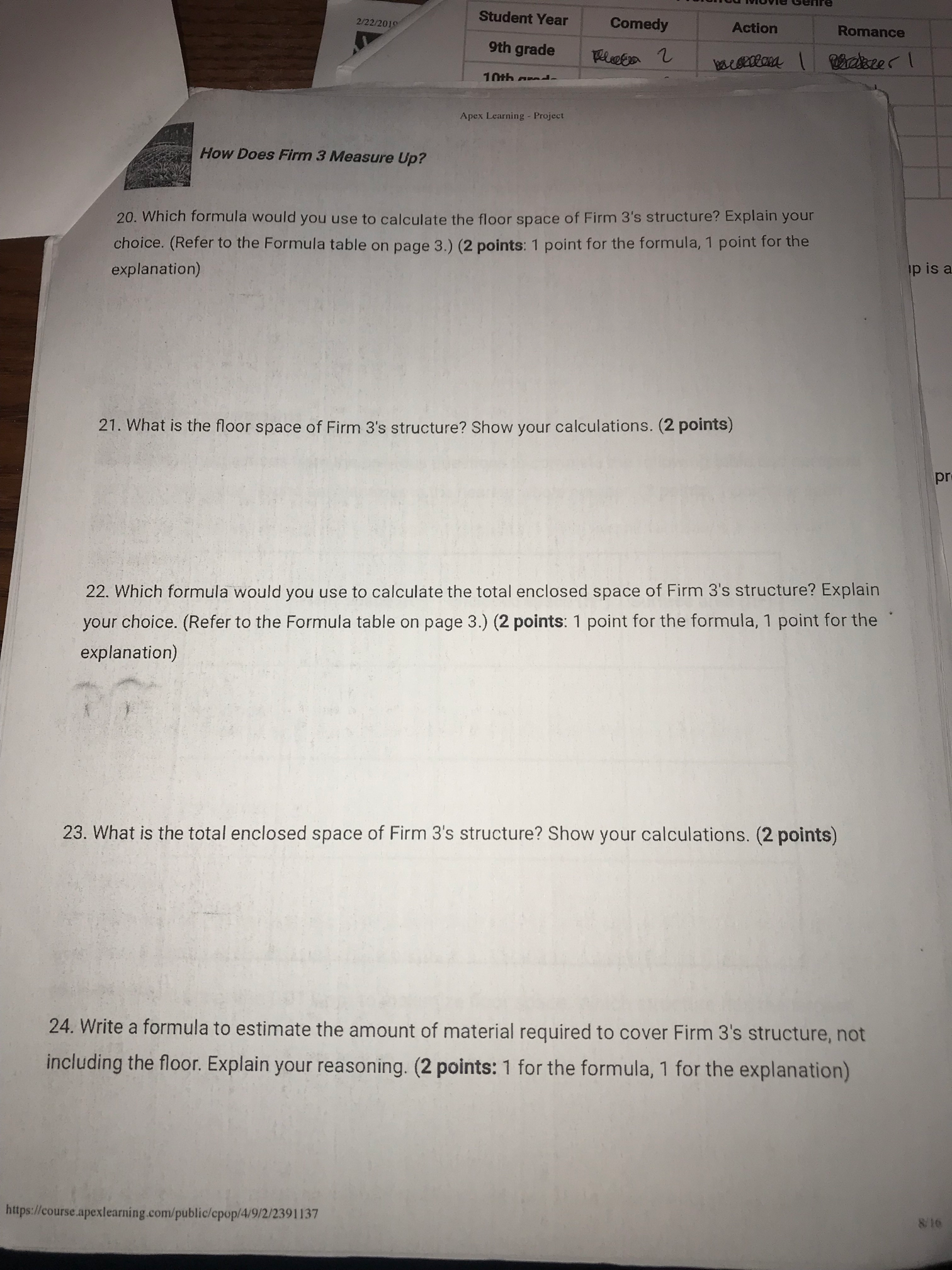 ? Explain your choice . ( Refer to the Formula table on