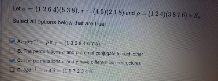 please help Let o - (1 2 6 4) (5 3 8),