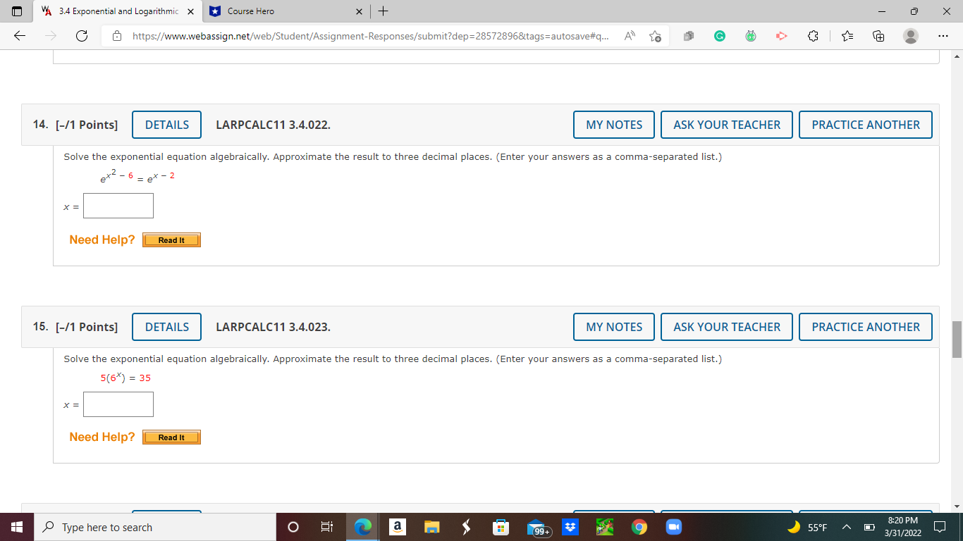 for your score. 1. [-12 Points] DEI'AILS LARPCALC1'I 3.4.005. MY NOTES ASK
