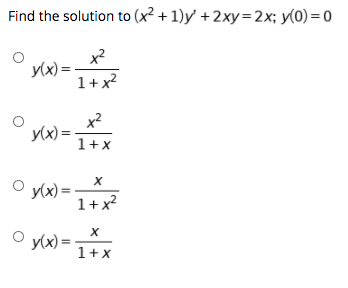 MATH - Differential Equation - Part 1Solve with solution the given questions