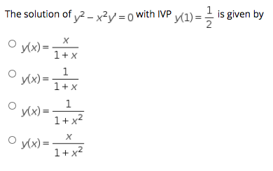 below: 1). \f\fSolve the given differential equation by using an appropriate substitution.