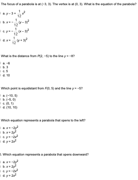 of which equation of a circle contains all the points in this