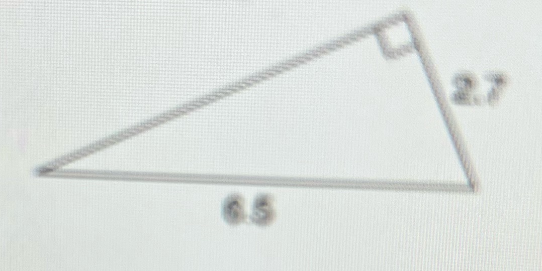 find the missing length to the nearest tenth (one decimal place) \f