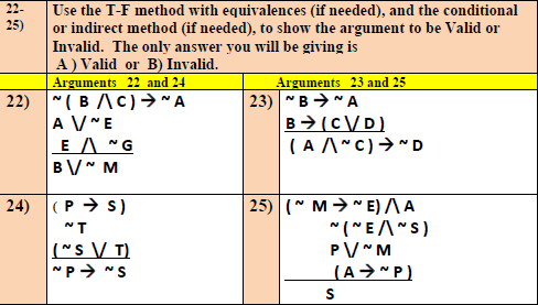 True B False C Cannot determine 15-16) With the argument below you