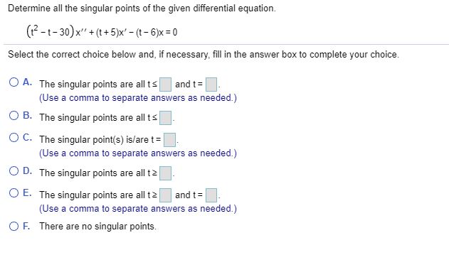 I need help with these differential equations problems \f\f\f