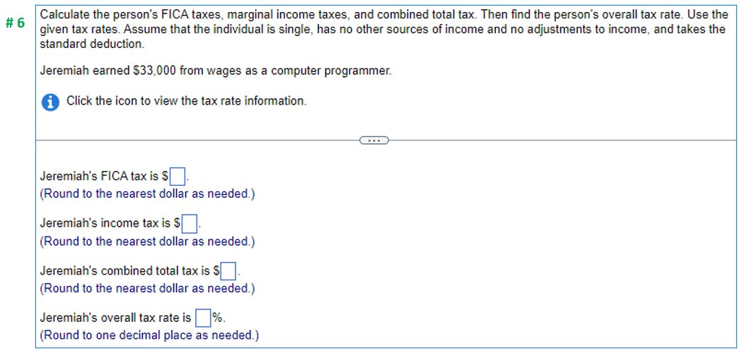 rates for question 6 and 7 is the last image. #4 #5