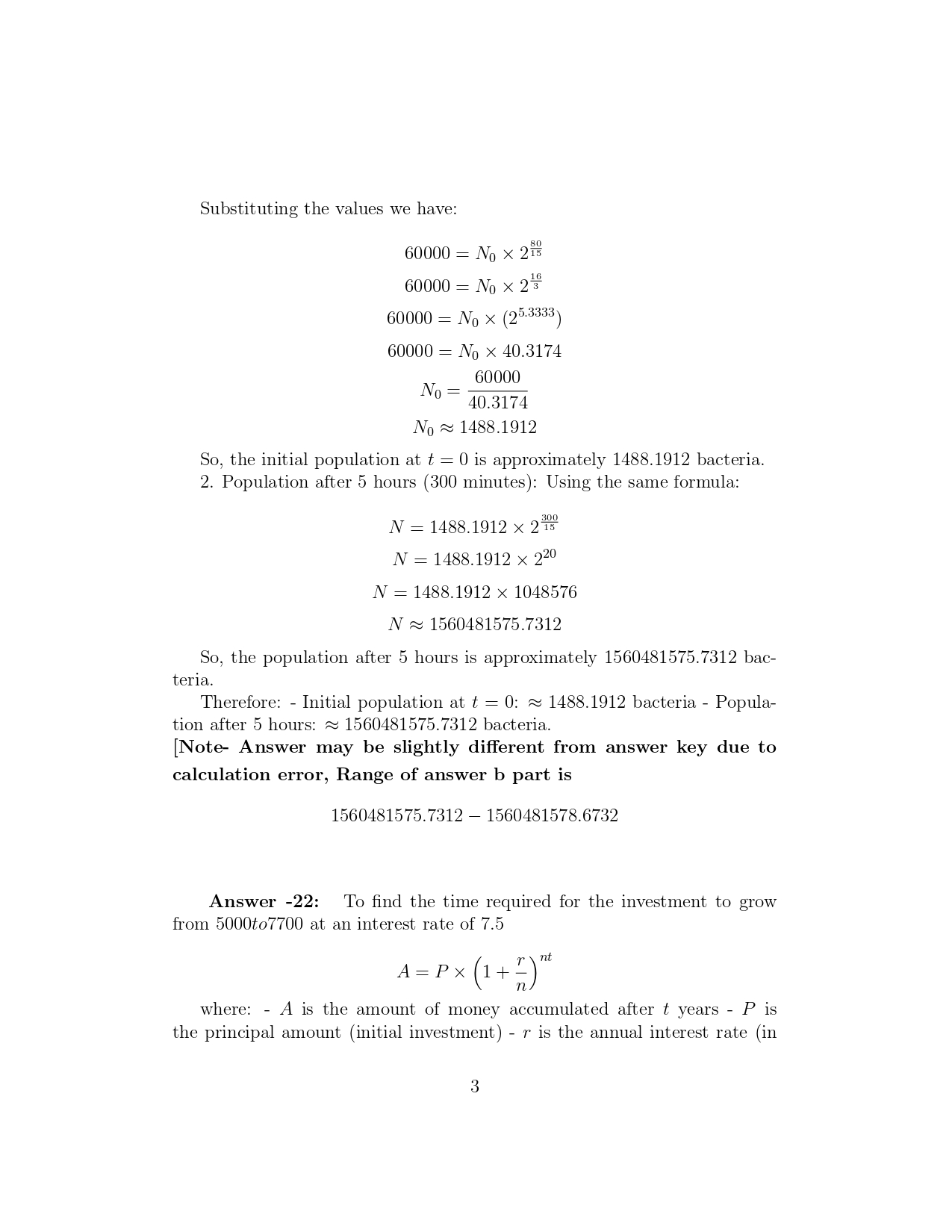 then x = _____ .4. Solve the given equation for x. 3^6x-3