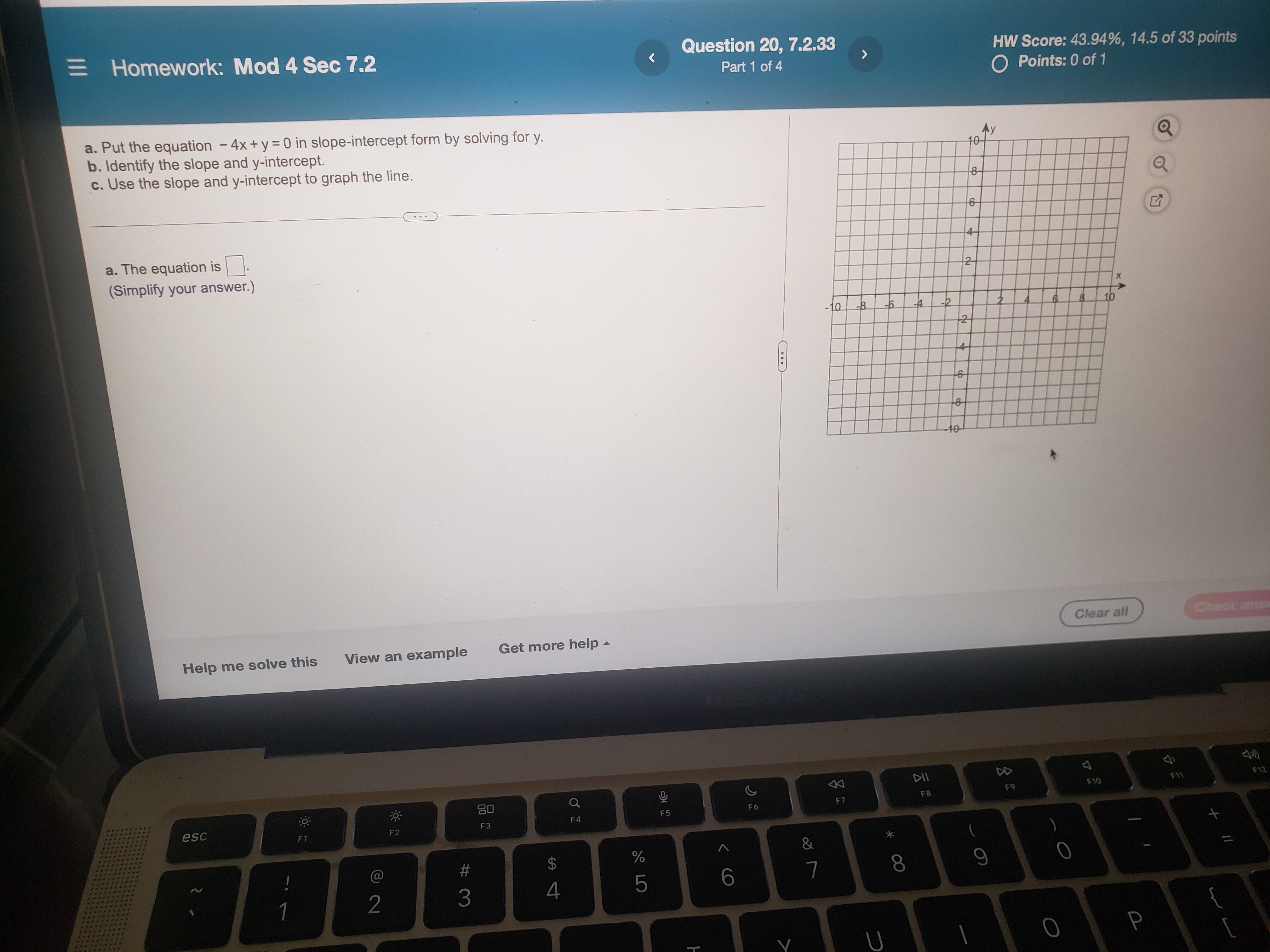 Homework: Mod 4 Sec 7.2 Question 20, 7.2.33 HW Score: 43.94%,