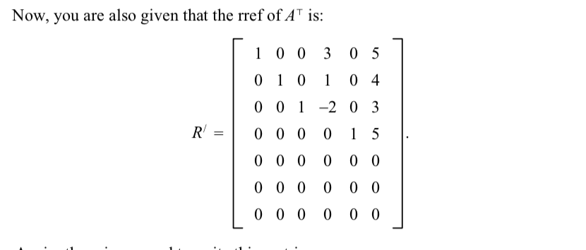 columns ofA. In other words, W = colspace(A). a. Find a basis
