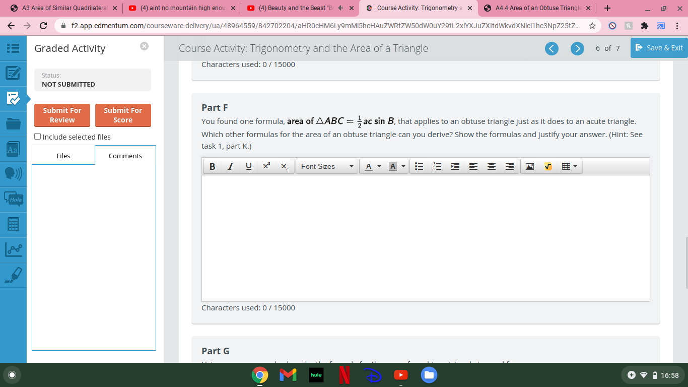 with GenGehra OM hulu N + 16:575 A3 Area of Similar Quadrilateral