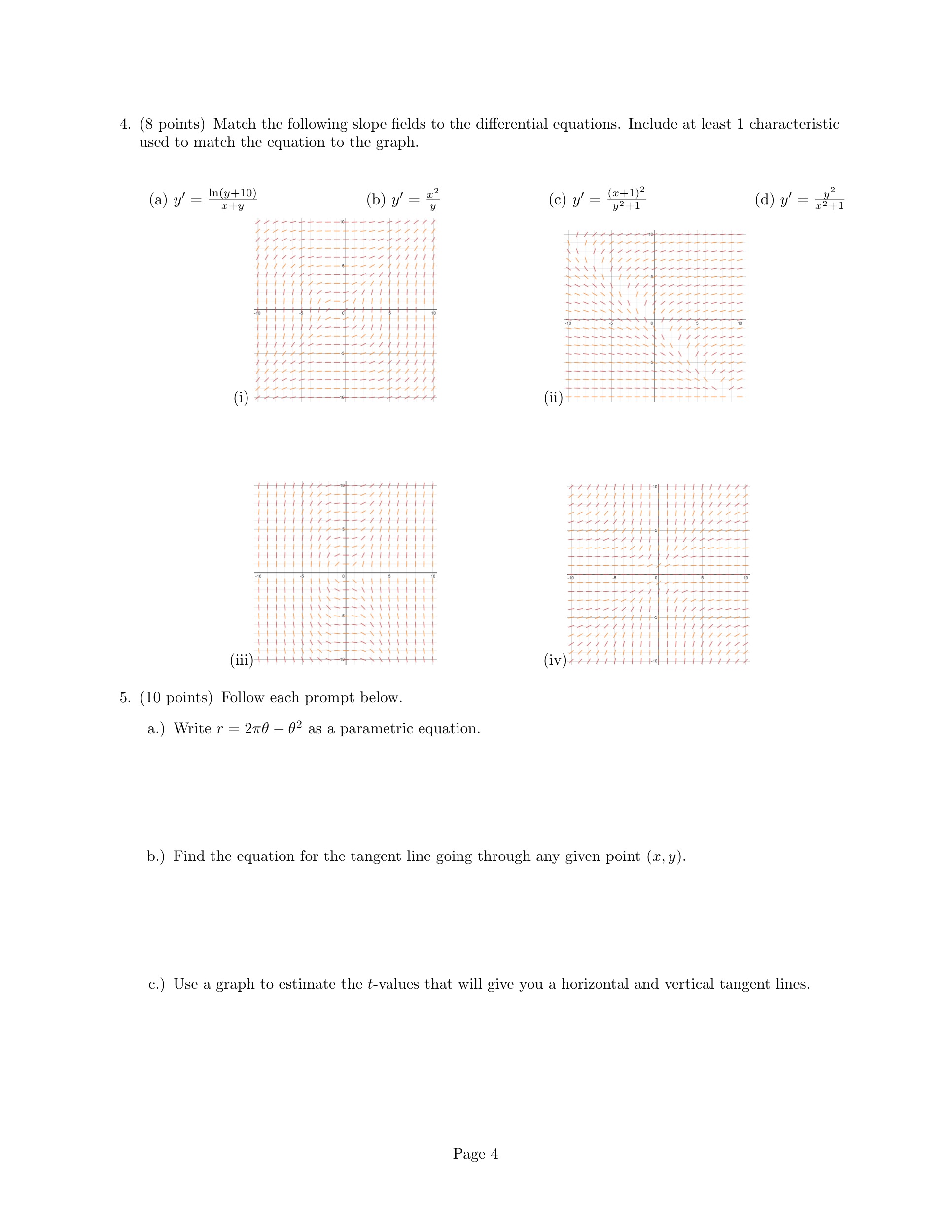 Please help me answer number 5. Please show your work and as