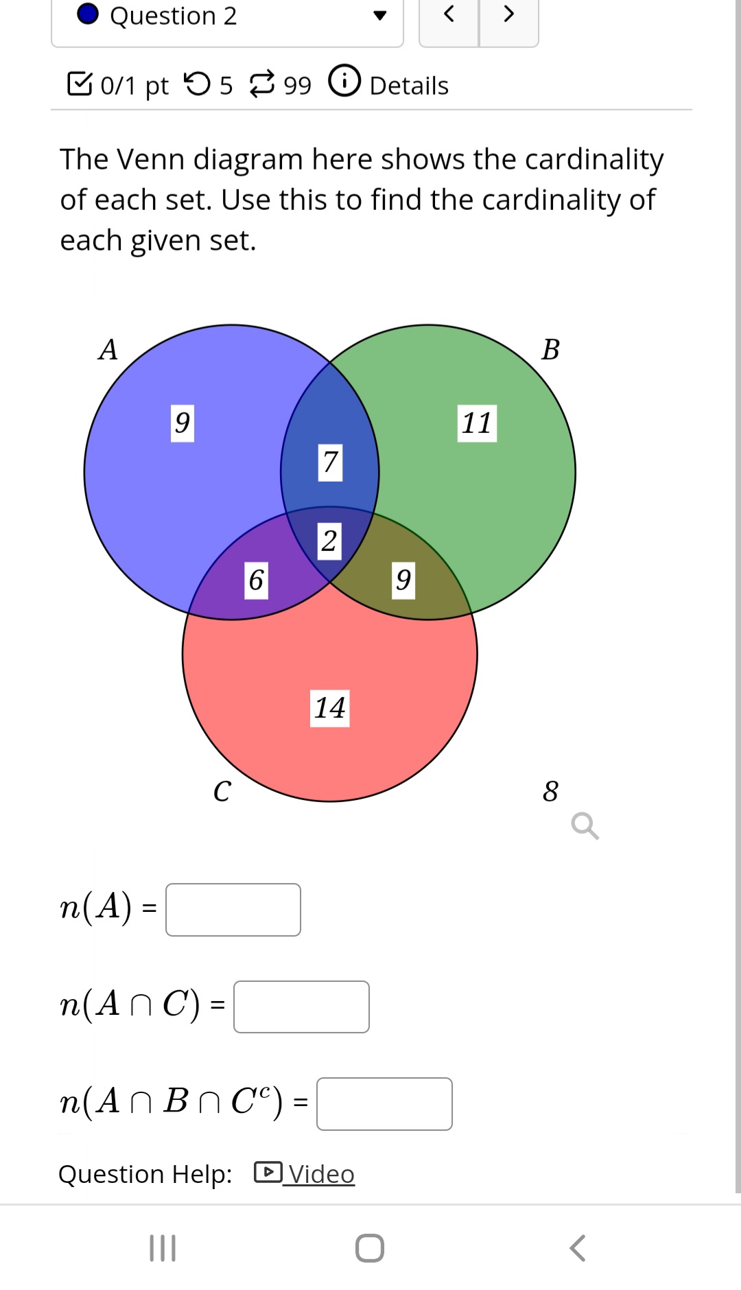 Let S be the universal set, where: S = {1, 2, 3,