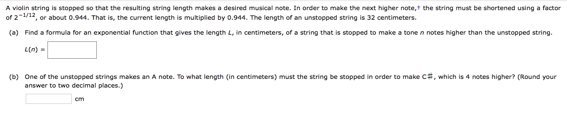 PLEASE ANSWER A violin string is stopped so that the resulting string