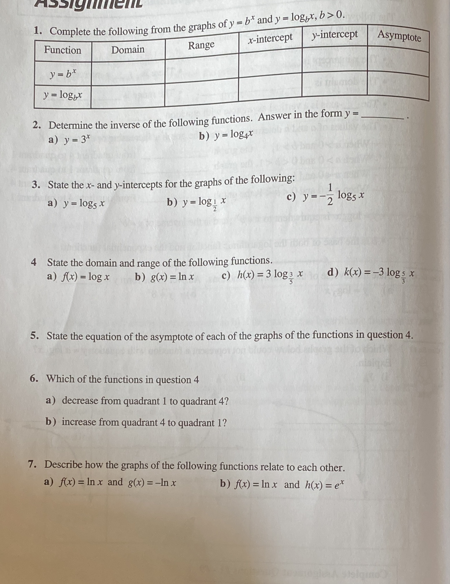 Please explain all the steps so I understand Assignment 1. Complete the