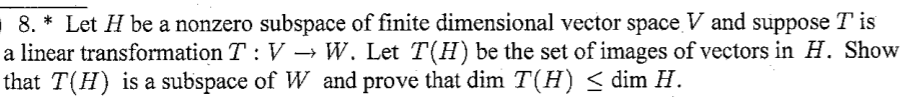 Can someone help me with this problem? 8. * Let H be