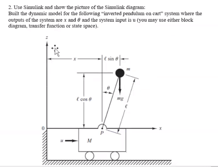 A control system question Find the transfer function and state space representation