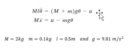 of the system using the equation below; Question and Diagram below are