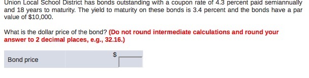  Unicln Luce] Schml District has bends eutstending with e ceupen rate
